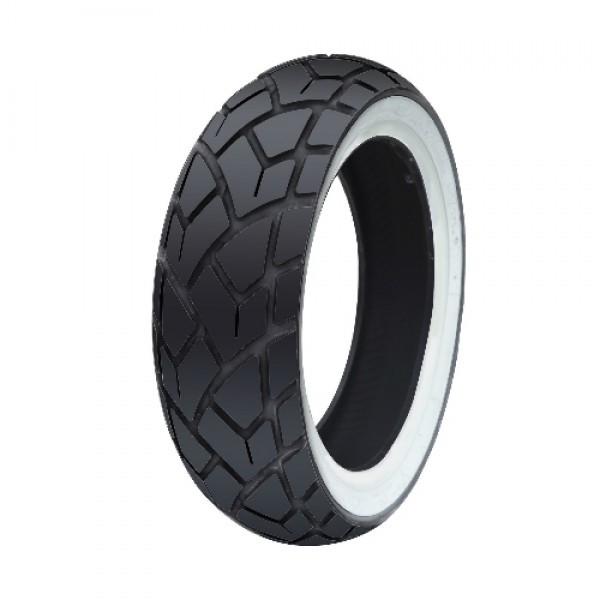 Royal Alloy 120/70/12 Rear White Wall Tyre C6017 - CTS by Maxxis